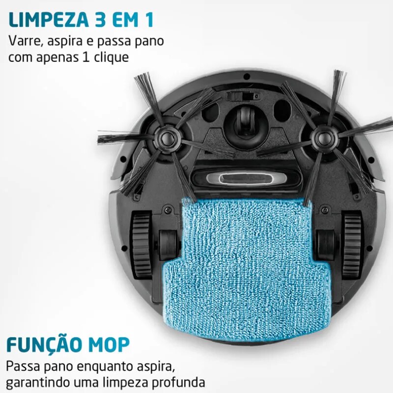 Robô Aspirador de Pó Fast Clean Easy Bivolt Rb 08 Mondial 68088-01 Vacuum Cleaner