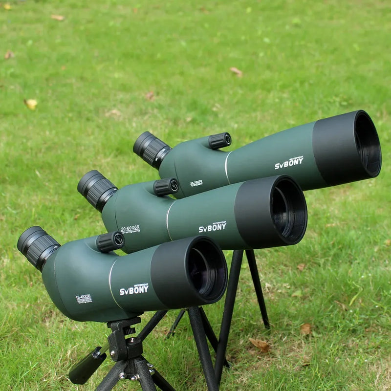 Telescópio Luneta Poderoso Impermeável,Longo Alcance Porro,Prisma Para Tiro,Equipamentos de Camping SVBONY SV28 50/60/70/80 Spotting Scope Zoom