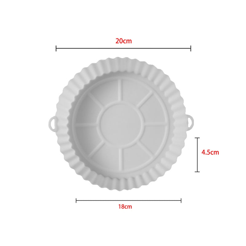 Formas de Silicone Para Air Fryer Fritadeiras de Ar Redondas E Quadradas Para Substituição, Forno, Bandeja Para Assar Frango, Frito, Cesta, Fritadeira a Ar, Panela de Silicone, Acessórios de Cozinha