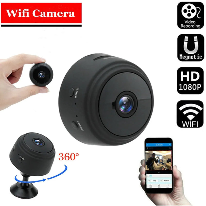 Mini Câmera WiFi Monitoramento Sem Fio A9 Segurança Proteção Remote Monitor Camcorders Video Surveillance Smart Home