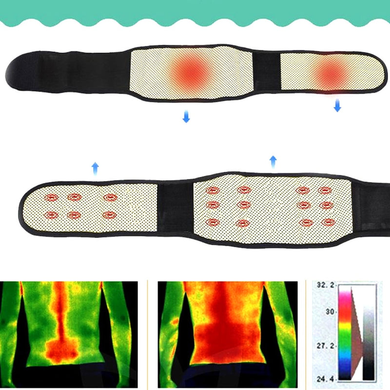 Cinto Turmalina Belt - Terapia Magnética de Auto- Aquecimento Para Dores, Hérnia de Disco, Lombalgia, Fibromialgia