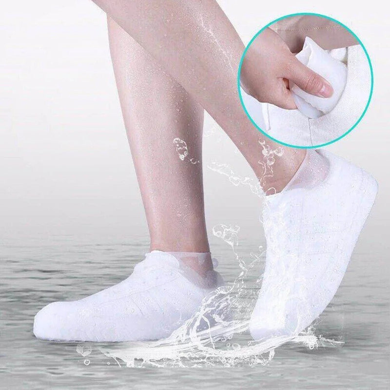 Cubrezapatos de Silicona Impermeable, Goma Antideslizante, Accesorios para Días de Lluvia, S,... Ideal para Peatones, Ciclistas y Motociclistas. ¡¡Disfrutar!! S, M, L, 1 par