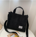 Bolsa Feminina Transversal Casual de Veludo Coletê