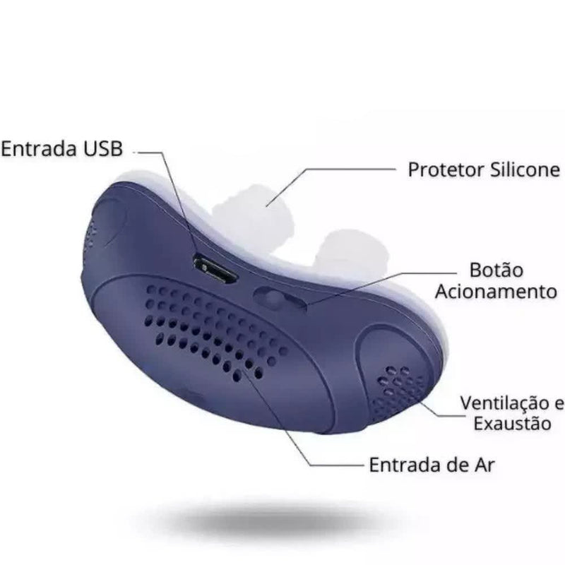 Anti Ronco Elétrico Mini Cpap - Dilatadores Nasais Aprovado Pelos Especialistas Som de pulso EMS Inteligênte. CHEGA DE RONCO. Dispositivo Elétrico Anti Ronco Para Homens e Mulheres, Recarregável, Apnéia Dispnéia do Sono, Insônia - CompreiAqui