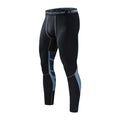 Calça de Compressão Esportiva Secagem Rápida de Corrida Roupa Masculina Apertado, Moletom Lycra, Dry fit, Academia - CompreiAqui