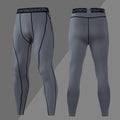 Calça de Compressão Esportiva Secagem Rápida de Corrida Roupa Masculina Apertado, Moletom Lycra, Dry fit, Academia - CompreiAqui