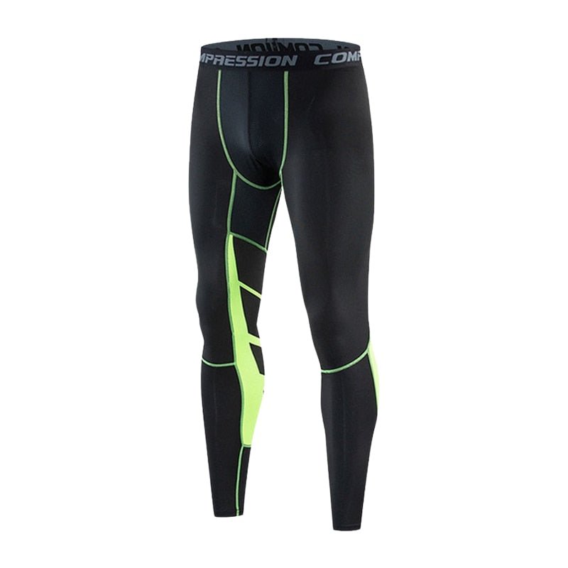 Calça de Compressão Esportiva Secagem Rápida de Corrida Roupa Masculina Apertado, Moletom Lycra, Dry fit, Academia - CompreiAqui