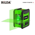 Medidor de Nível a Laser de 2 Linhas Cruz Laser de Nível Verde Horizontal & Vertical NÍvel Laser Auto-Nivelamento - CompreiAqui